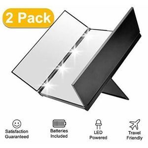 COPY - 2-Pack Portable Makeup Vanity Mirror | Cool White LEDs | Folding - Trave…